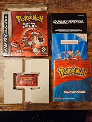 Pokémon Rubin (Gameboy Advance) MIT Hülle und Trainer's Guide