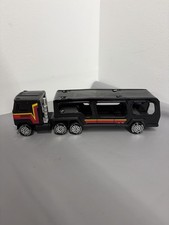 1980 Buddy L 10  Black Mack Semi-Truck/Tractor Trailer Car Carrier