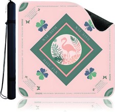 Mahjong Mat Non-Slip 32.68x32.68 Inch  Noise Reduction Game Table Mat with Carr