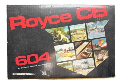 1978 Royce Model 604- 40 Channel Mobile CB Radio Transceiver New In Box Unused
