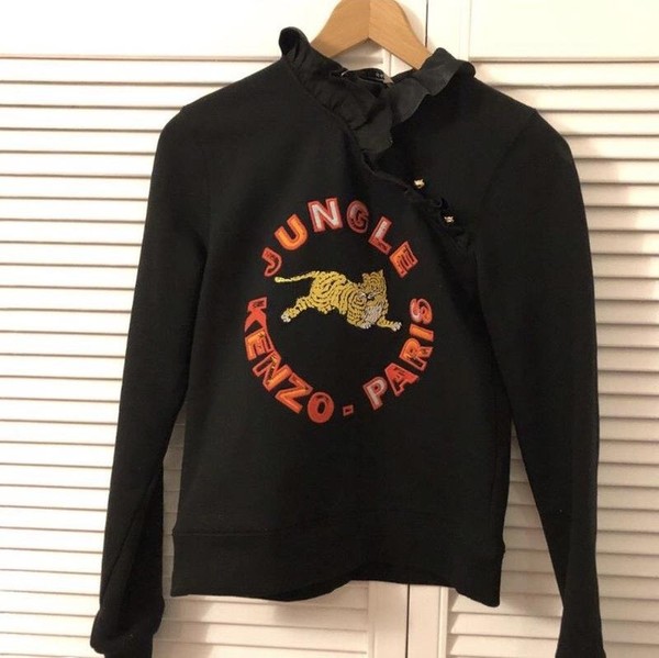 Women Kenzo Sweater Black Cotton 34 / XS / 42 #9VCM