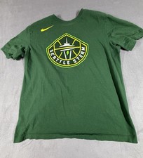 Nike WNBA Seattle Storm T Shirt Adult Green Medium Basketball Graphic Tee
