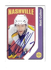Matt Cullen 2014-15 O-Pee-Chee Retro Card #310 Signed