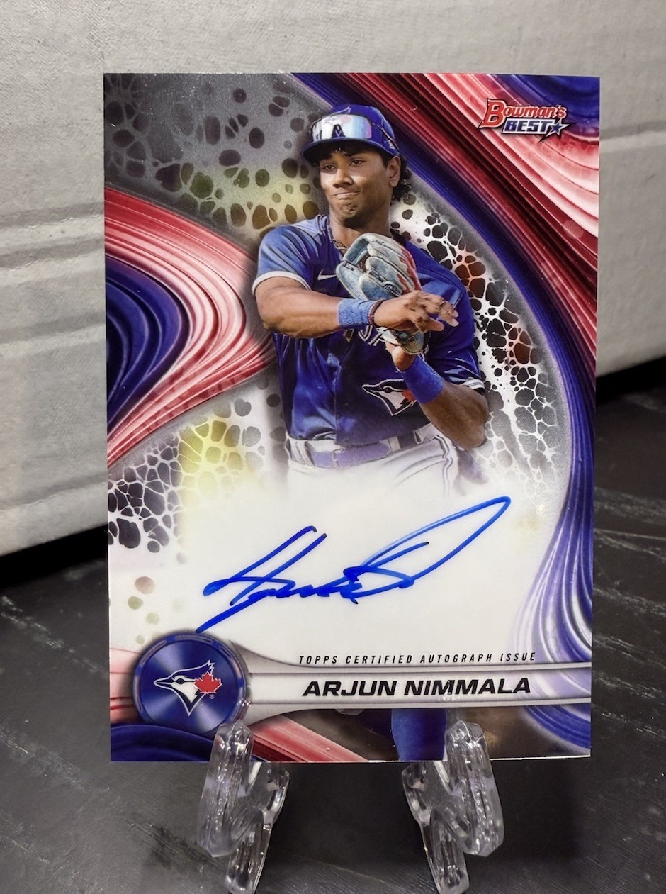 2024 Bowman’s Best Arjun Nimmala Auto Toronto Blue Jays