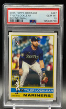 Tyler Locklear 2025 Topps Heritage Bicentennial #14/200 (RC) - PSA 10 - Mariners