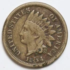 1864 1c Indian Head Cent - RAW - Copper-Nickel - Nice Penny