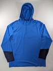 Under Armour Hoodie Mens XXL Blue Fitted Pullover 1/4 Zip Sweater Style 1309771
