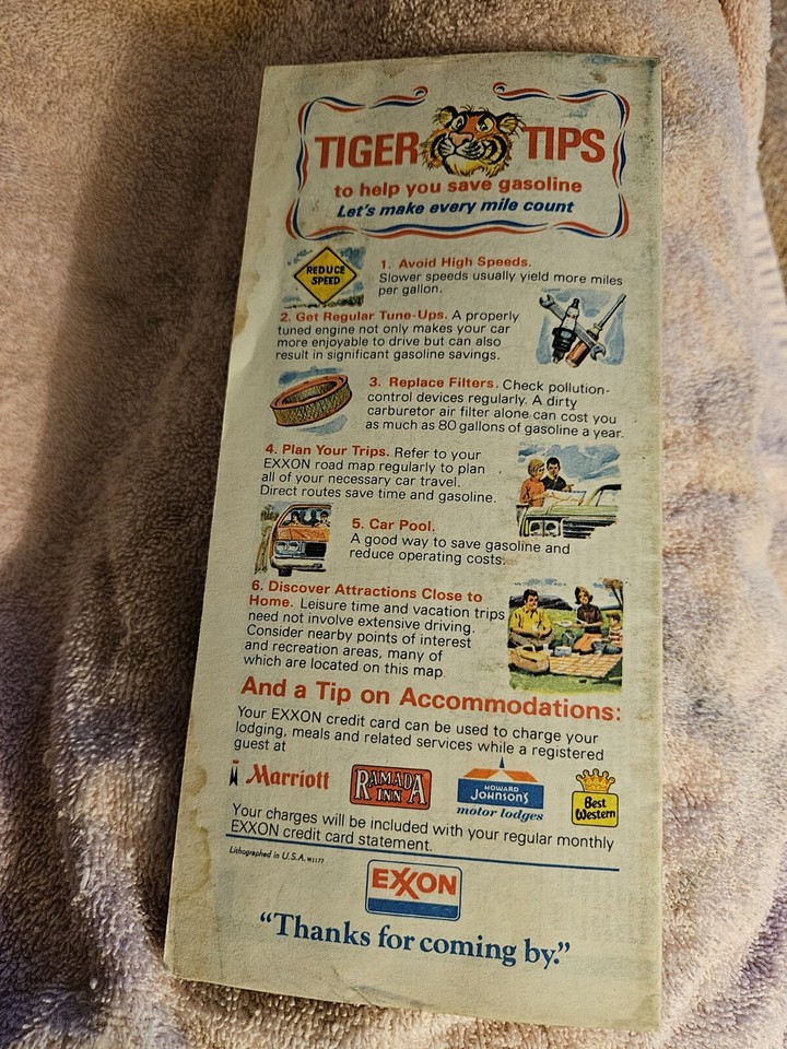 Roadmap 1978 Delaware, Maryland, Virginia, West Virginia Exxon eBay