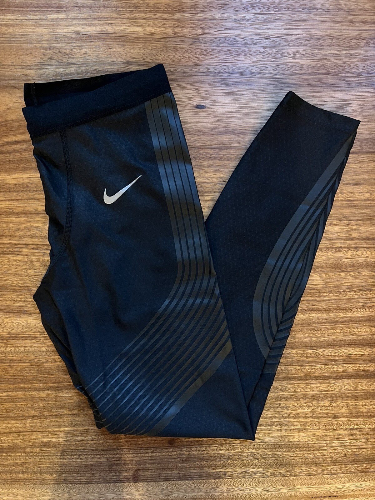 Mens Nike Pro Elite Swift Running Tights Black Medium Gem