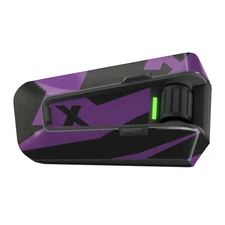 For Cardo Packtalk Edge Neo Pro Stickers Matte Wrap Decals Purple Cross