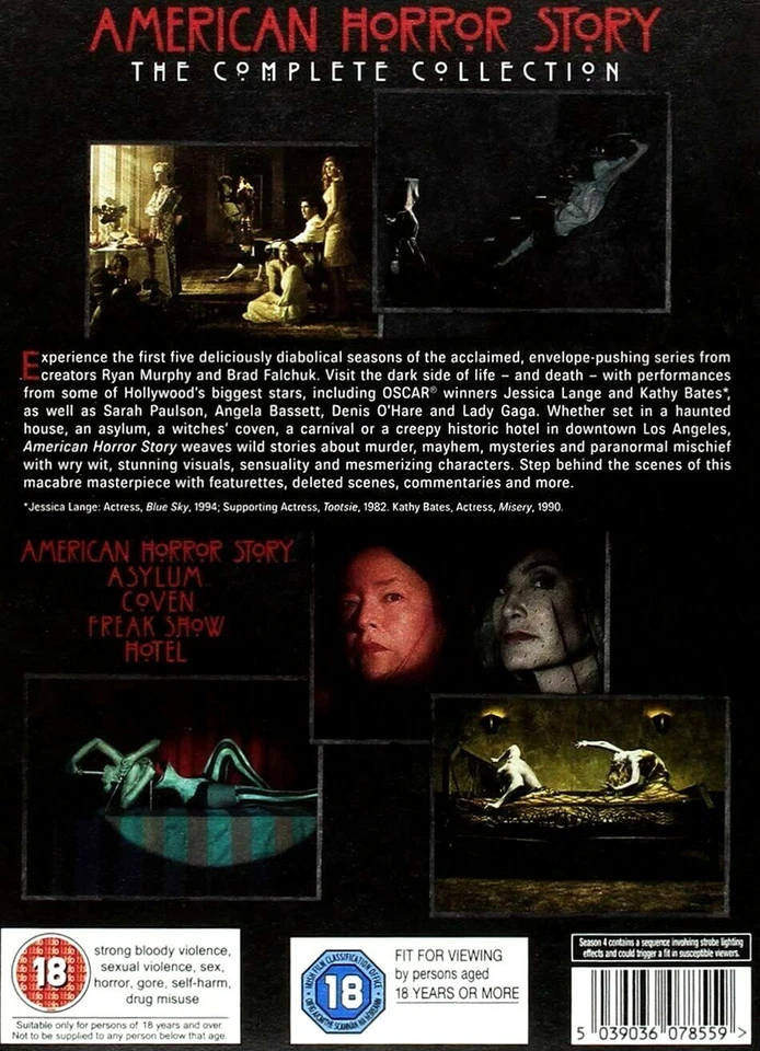 American Horror Story: The Complete Collection - Season 1-5 (DVD-2016, 20-Disc). - Image 4 of 4