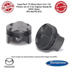 SuperTech P4-MA790-N10 79mm Bore 8.8:1 CR Pistons set of 4 for B6 DOHC Miata