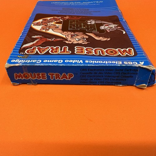 Intellivision Mousetrap Mouse Trap By Exidy Game In Box With Overlay Working - Picture 5 of 8