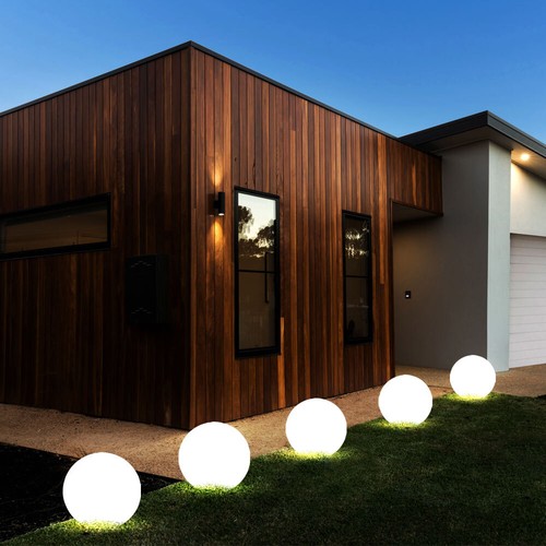 Kugellampe Solarleuchte Außenleuchte LED Erdspieß weiß Garten Wegelampe 10er Set - Bild 12 von 12