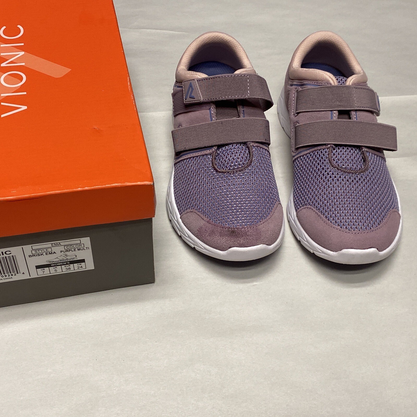 Vionic BRISK EMA Womens Walking Shoes Size 7 Gently Used Purple Lavender-image