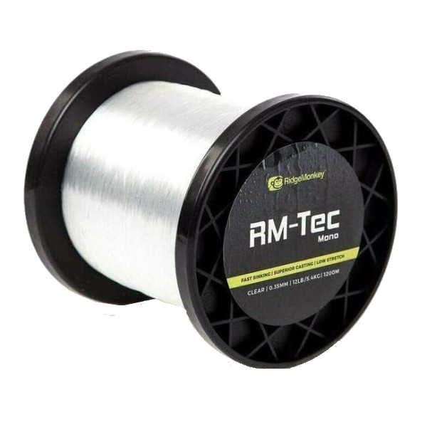 RidgeMonkey Clear 15lb Mono Line Fishing Angling 1200M