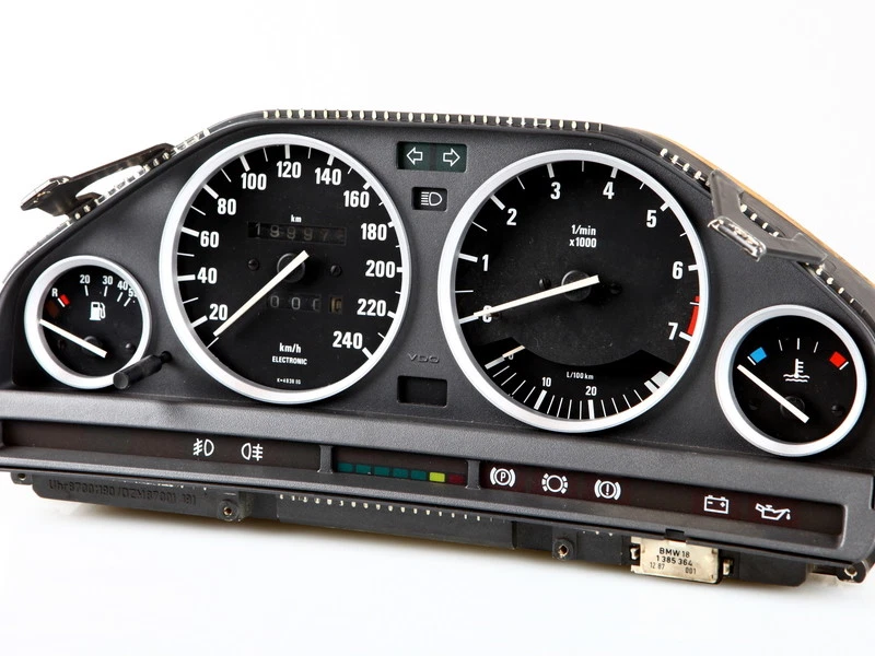 For BMW E30 SILVER Cluster Dashboard Dial Gauge Rings M3 EVO - Image 3 of 3