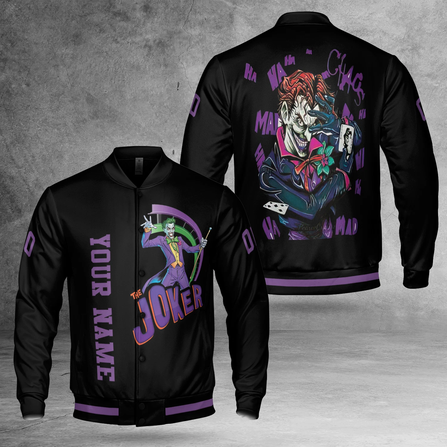 Personalized The Joker Horror Clown Hahaha Why So Serious Jacket