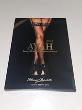 Honey Birdette Ayah Luxury Thigh High Suspender Stockings size S, M, or L New