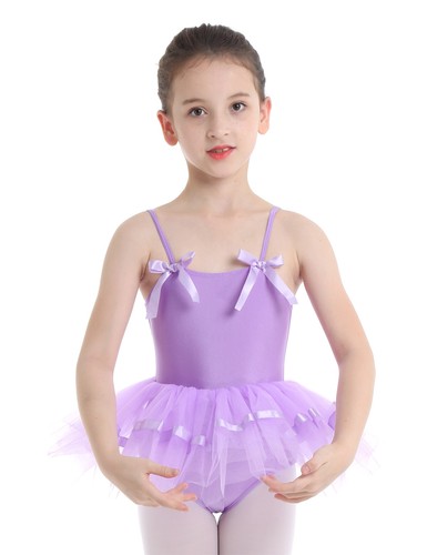 Niñas Malla Ballet Leotardo Vestido Tutús Falda Gimnasia Body Baile Disfraz - Imagen 60 de 64