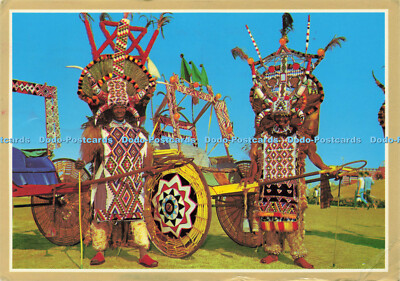 D164024 Durban. Natal. Zulus in Trachtenkleidung. Kunstverlag. Artco und Prin