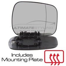 Mirror Glass Fits Nissan Kubistar Van 2003-2010 Heated Aspherical Drivers Side