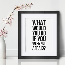 What would you Inspirational Wall Art Print Motivational Quote Poster Decor Gift