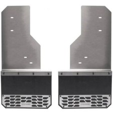 Putco 78440 Brushed Solid Stainless Steel Mud Skins Front Mud Flaps (Pair) NEW