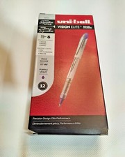 uni-ball Vision Elite Rollerball Pens, Bold Point 0.7mm , Purple Violet, 12 Ct