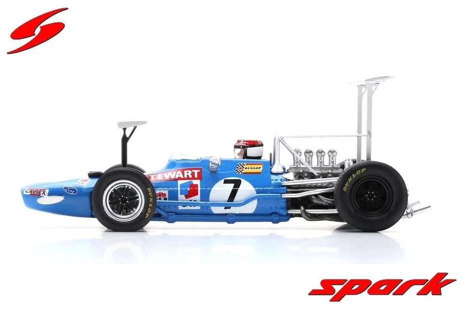 Spark S7183 Matra MS10 South Africa GP 1969 Champion - Jackie Stewart 1/43   - Image 3 of 3