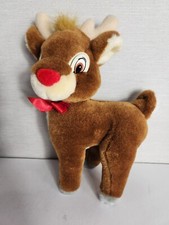 Vtg Applause Rudolph The Red Nosed Reindeer 10" Plush Misfit Toys Stiff Legs