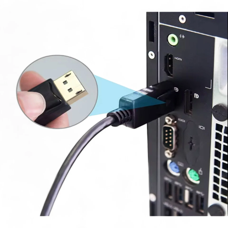 DisplayPort zu HDMI Adapterkabel (1,8 m) – 4K@60Hz – vergoldete Kontakte – inkl. - Bild 3 von 4