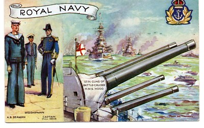 Post Card. Valentine s. ROYAL NAVY. Very good condition visible on scans. Paiemen