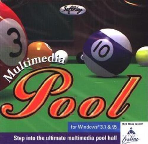 Multimedia Pool PC CD droite huit neuf balles jeu de billard sportif réaliste ! - Photo 1 sur 1