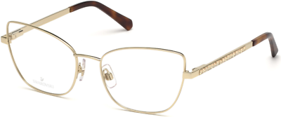 New Swarovski Reading Glasses SK 5287 032 54-17 Gold Frames