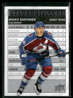 Mikko Rantanen 2023-24 Upper Deck Series 1 #SB-18 Stat Box Fillers