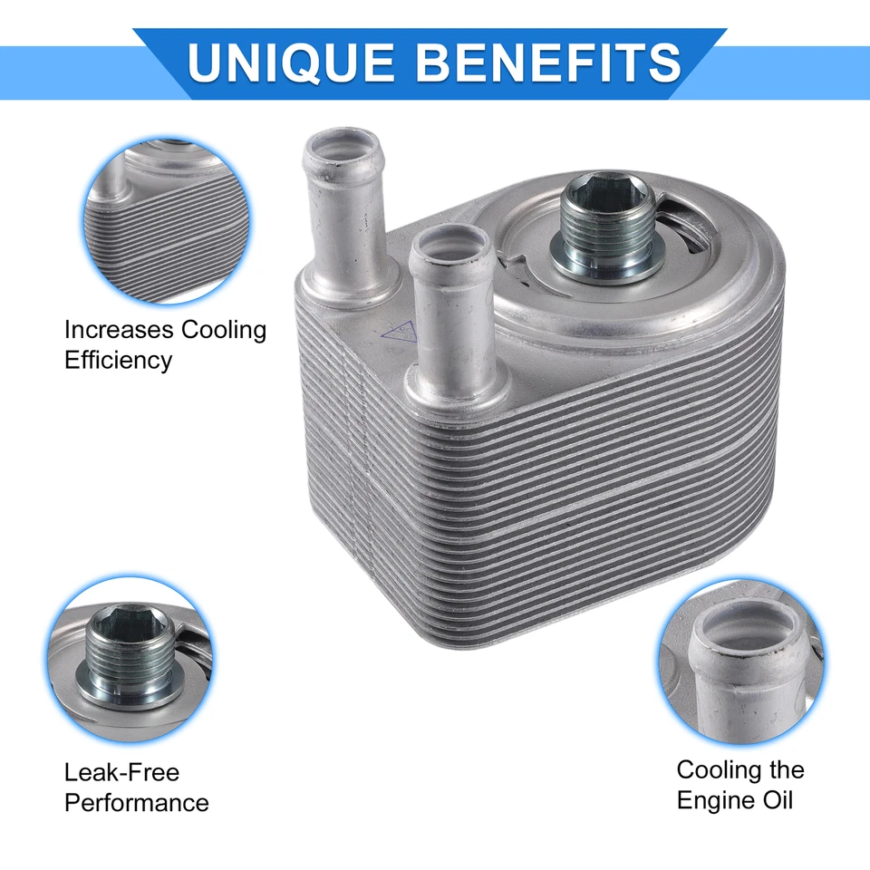 Pack of 1 For Land Rover LR3 2005-2009Engine Oil Cooler with Seals and Bolt - Image 3 of 4