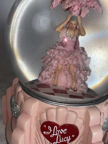 I love Lucy snow globe. Show girl costume. Plays TV show theme. Perfect - Picture 3 of 7