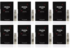 8 Vials DRAKKAR NOIR by GUY LAROCHE for Men 0.04 oz 1.2 ml EDT Spray NEW ON CARD