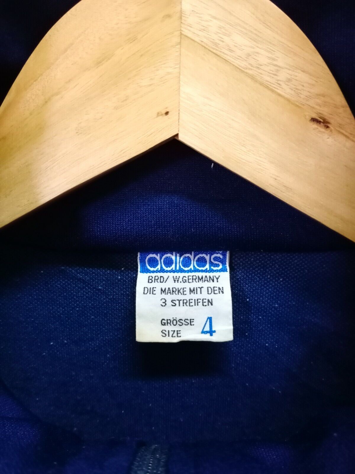 Vintage Adidas West Germany Descente 80s Tracktop Jacket Size 4 