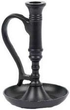 Home collection by Raghu Williamsburg Candle Holder, 6 by 8-Inch, Black