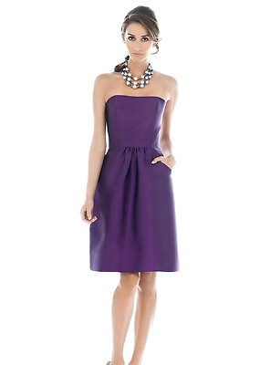 purple yellow bridesmaid dresses Yellow and Purple Bridesmaids Dresses and Colorful Bouquets