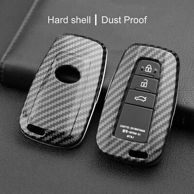 Cover In Fibra Di Carbonio Per Chiave Smart Toyota &ndash; Per RAV4, Camry, CHR, Highlander, Prado