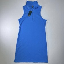 Wild Fable Women's Size L Sleeveless Zip-Front Bodycon Poll Dress New W/ Tags