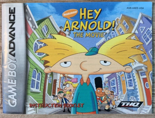 Hey Arnold Nintendo Game Boy Advance GBA Manual Only-NO GAME OR BOX - Picture 1 of 1
