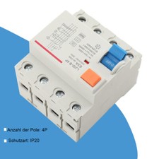 FI Fehlerstromschutzschalter RCD Typ B 63A E-Auto Allstromsensitiv 4-polig