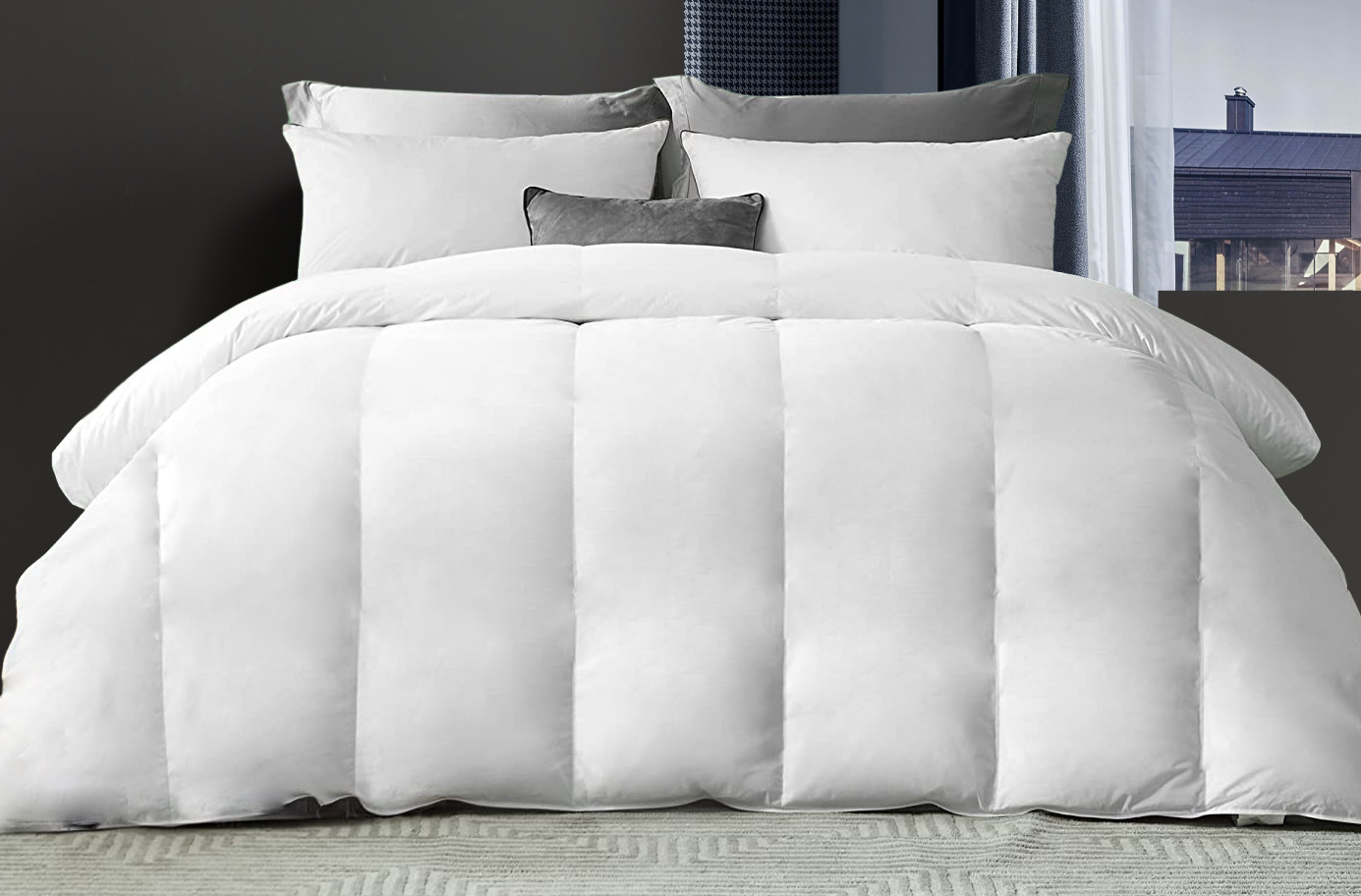 BEST HOTEL QUALITY Polycotton DUVET QUILT DOUBLE KING ALL SIZE 15TOG