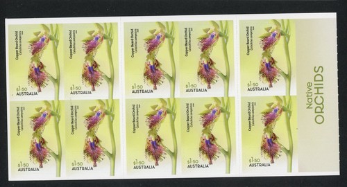 Australia 2025 Native Orchids Self Adhesive 3v Booklets of 10 - Flowers Flora - Picture 2 of 6