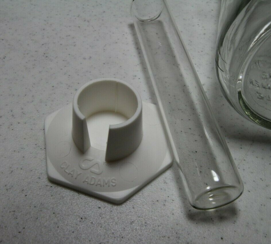 Old Glass Perfection Urine Specimen Bottle plus Glass Cylinder w
