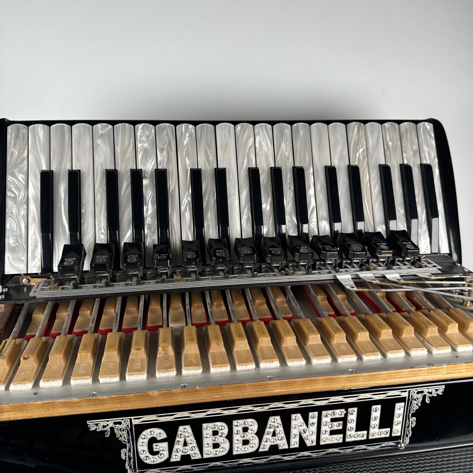 GABBANELLI ACCORDION 37 Keys & 13 Registers Piano With Case Black